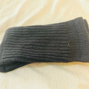 Black Retro / Vintage Slouch Socks Schoolgirl Aerobic